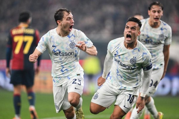 意甲-劳塔罗传射立功比塞克赛季首球 国米2-1热那亚